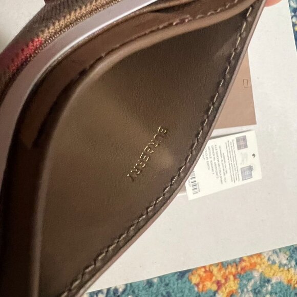 Burberry Sandon Canvas Check Slim Card Case - Picture 6 of 6